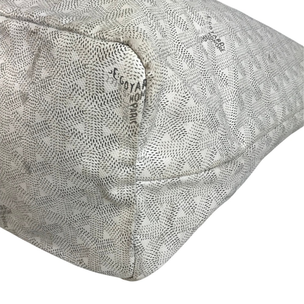GOYARD Saint Louis PM Shoulder Bag, Tote Leather, Women's, White - Picture 6 of 16